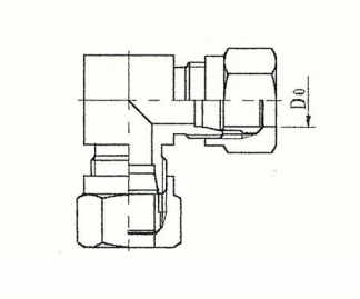 ZJJC2-6 直角管接头 GB3740.1-83