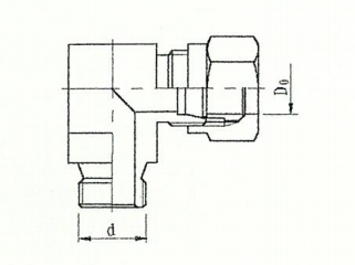 ZJJC2-4 端直角管接头 GB3738.1-83