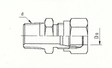 ZJJC2-2 锥螺纹直通管接头 GB3734.1-83