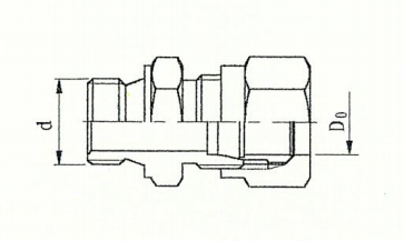 ZJJC2-1 端直通管接头 GB3733.1-83