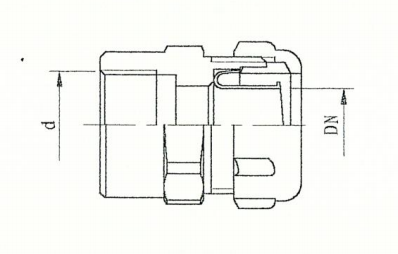 ZJJC8-2 内螺纹金属软管接头