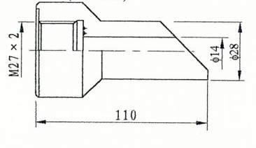 ZJJC11-5 双金属温度计斜形管嘴