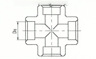 ZJJC16-4 承插焊四通接头