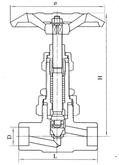 ZJJC7-5 FJ61Y型 承插焊截止阀