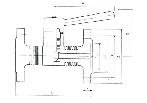 ZJJCM1-3 MQ41SF-4.0、6.4、10C、P、R型 法兰式球阀