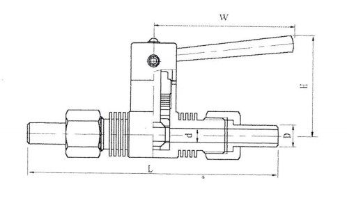 ZJJCM1-2 MQ21SF-4.0、6.4、10C、P、R型 外螺纹球阀