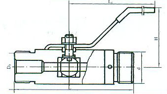 ZJJC-3 Q21F-64型外螺纹球阀
