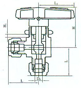 ZJJC-5A Q93SA-64型卡套角式球阀