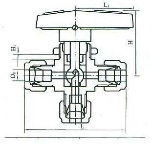 ZJJC-8A YFP-1A型两位一通双卡套球阀